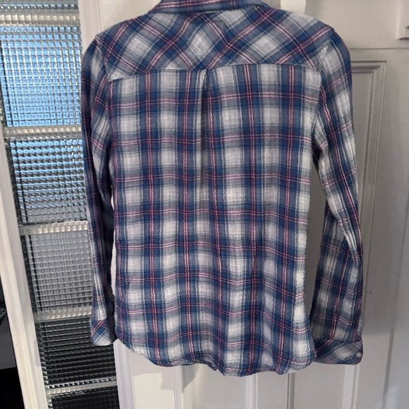 Rails Womens Blue Plaid Long Sleeve Button Down Shirt Size XS - Picture 5 of 11